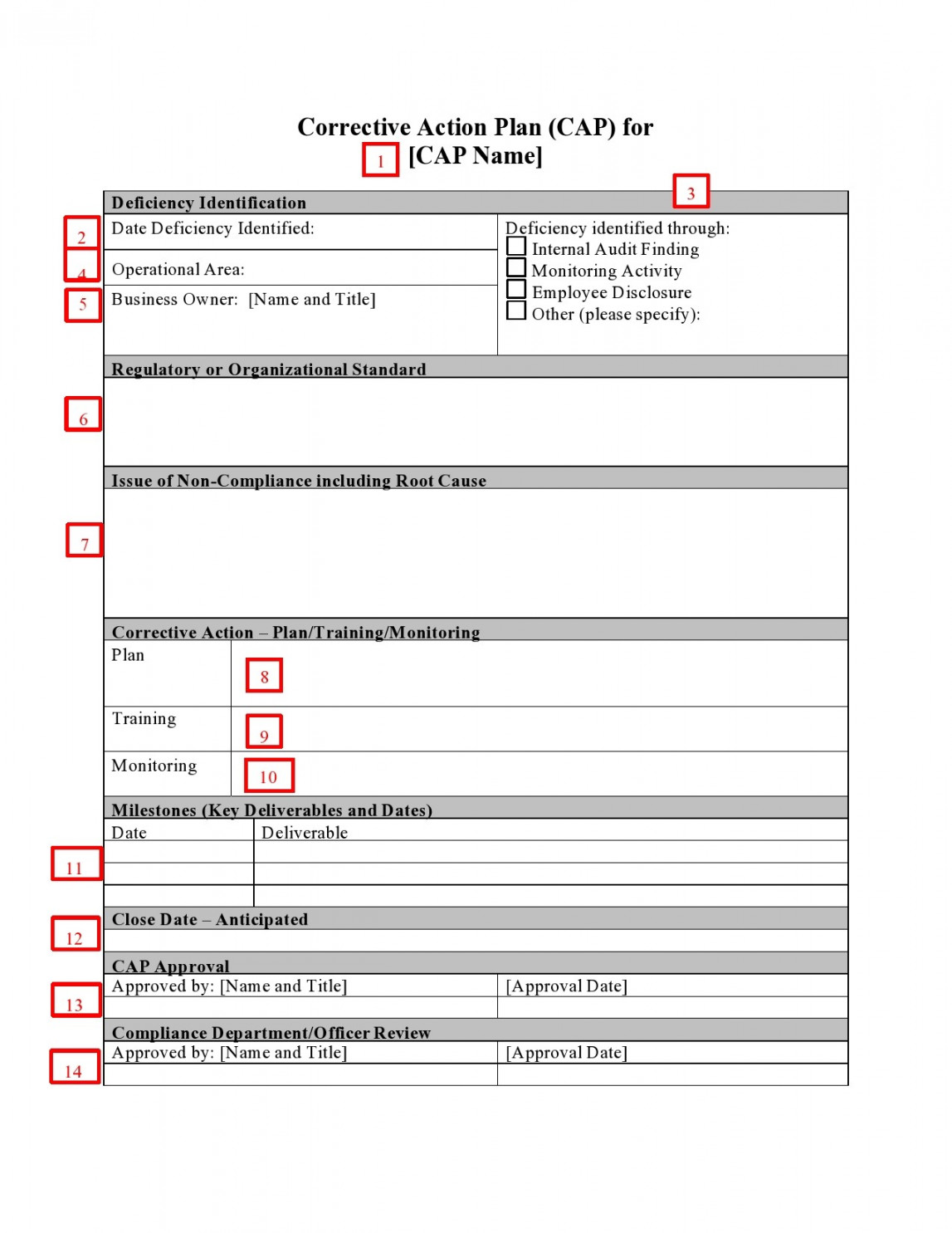 Best Corrective Action Plan Templates (Word / Excel)