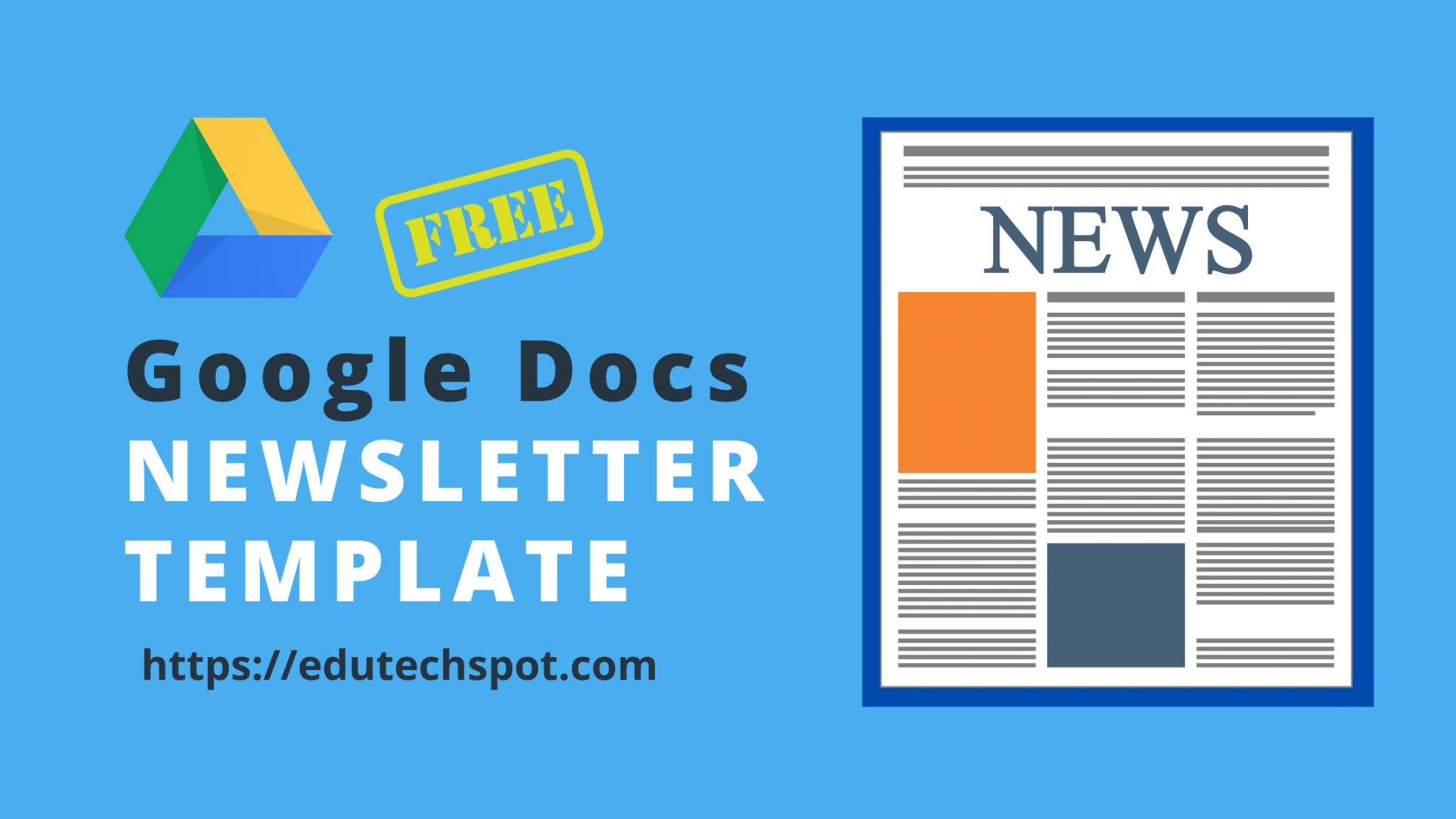 Google Docs Newsletter Template [ FREE ]  Edutechspot