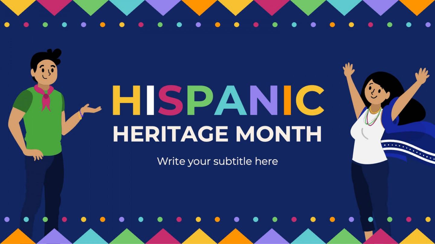 Hispanic Heritage Month History Powerpoint Template and Google