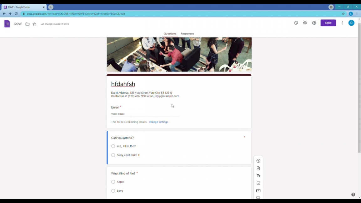 How to Create a Google RSVP Form