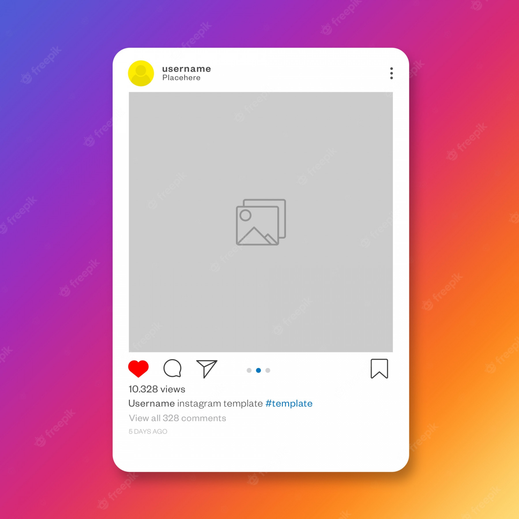 Instagram Template - Free Vectors & PSDs to Download