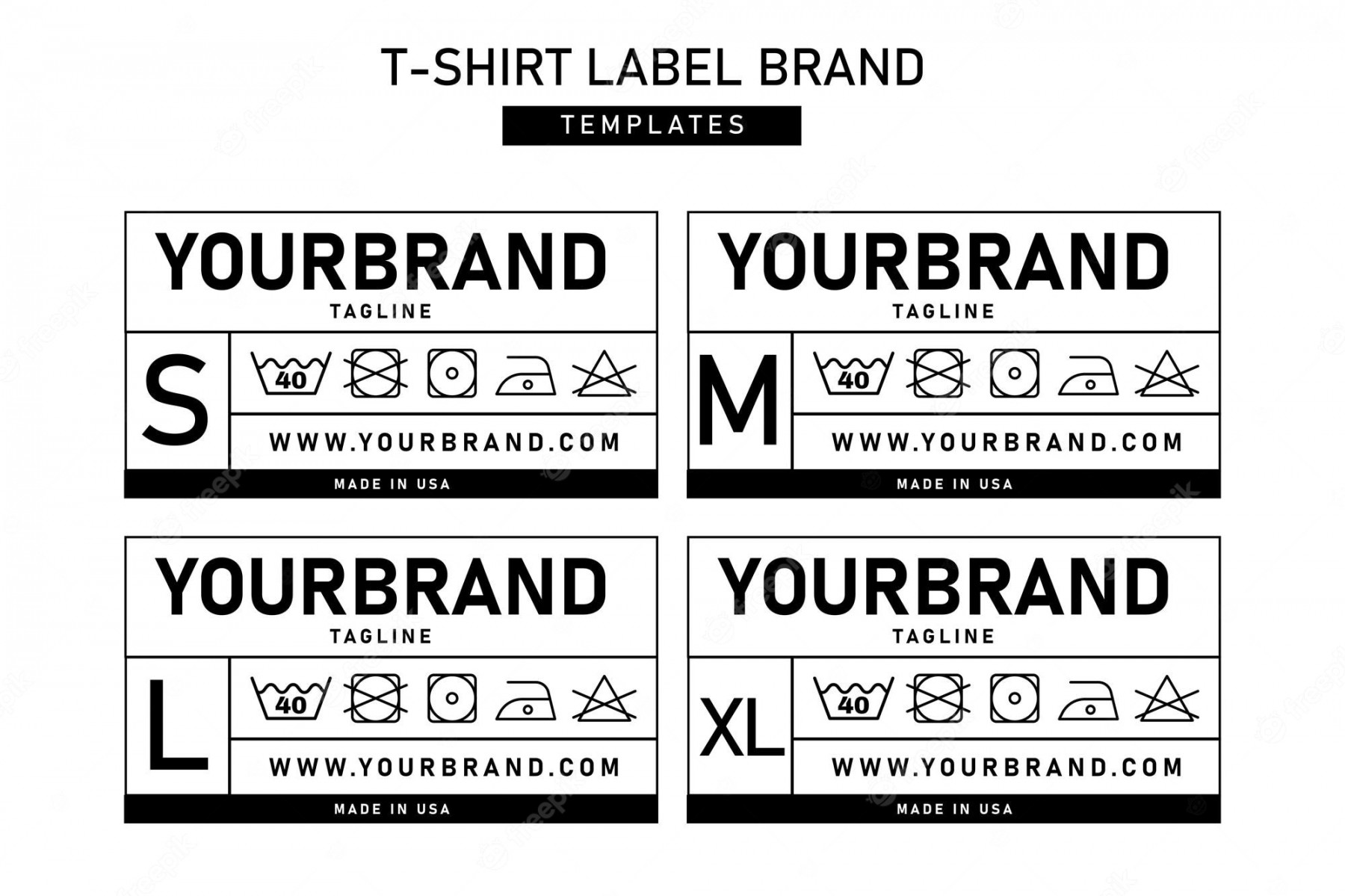 Premium Vector  Clothing label tag template