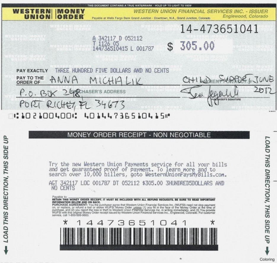 Printable Money Order That Are Witty  Chavez Blog with regard to