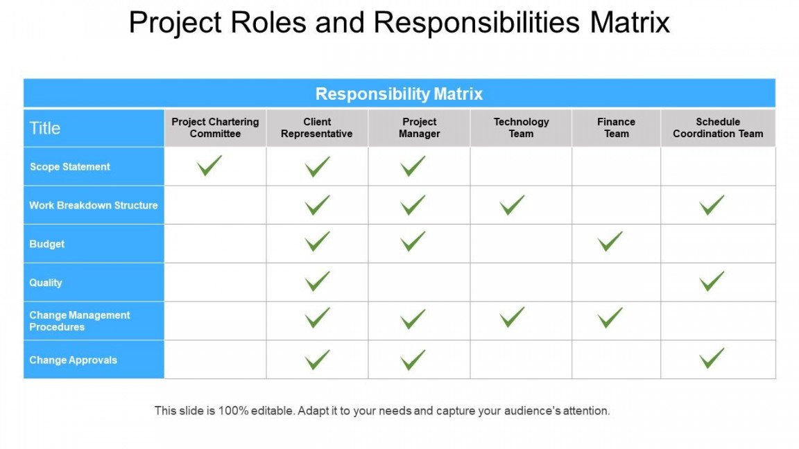 Project Roles And Responsibilities Matrix Powerpoint Guide