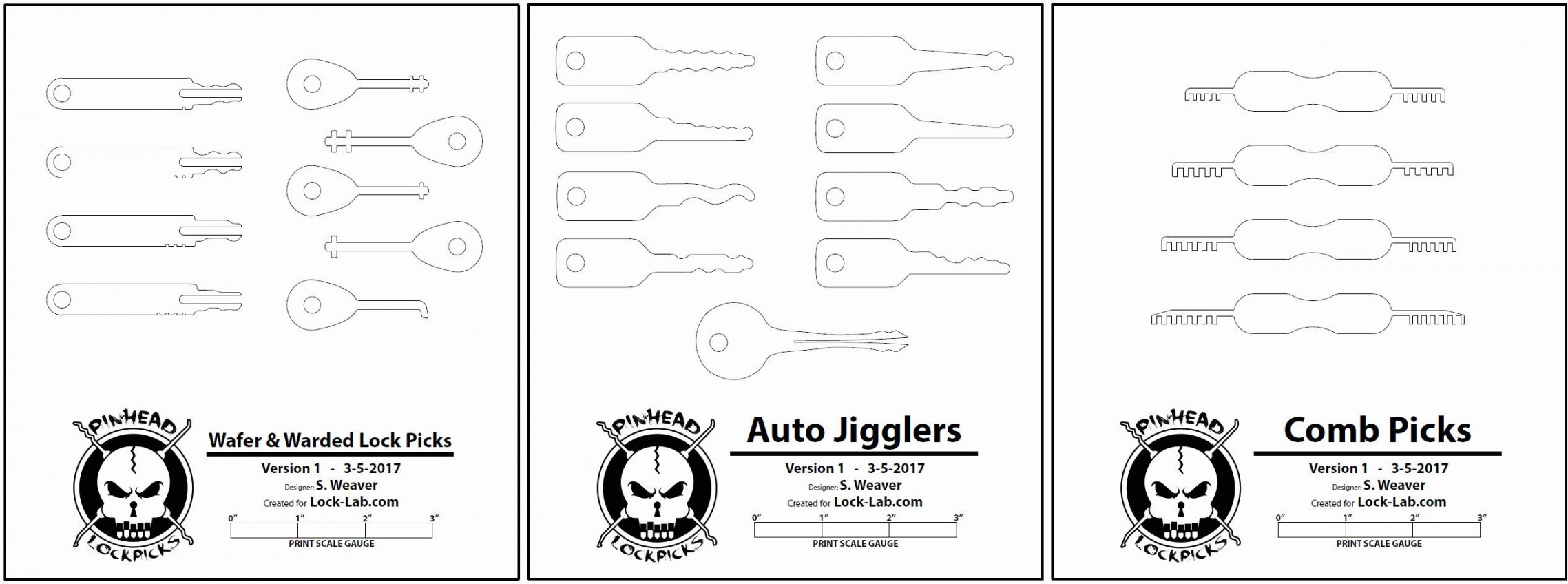 Rake Lock Pick Templates Lock Pick Rake Template Lock – Latter