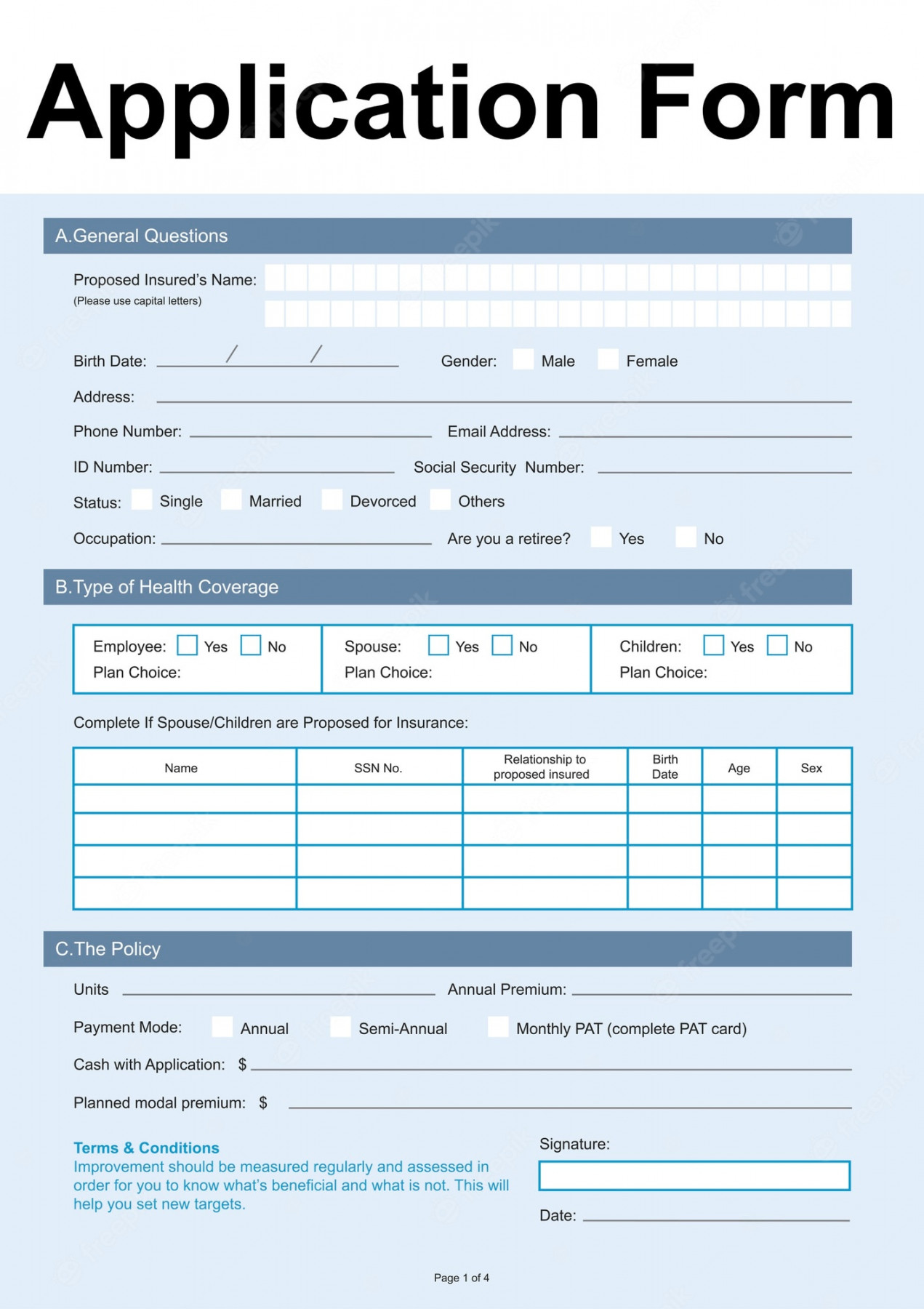 Registration Form Template - Free Vectors & PSDs to Download