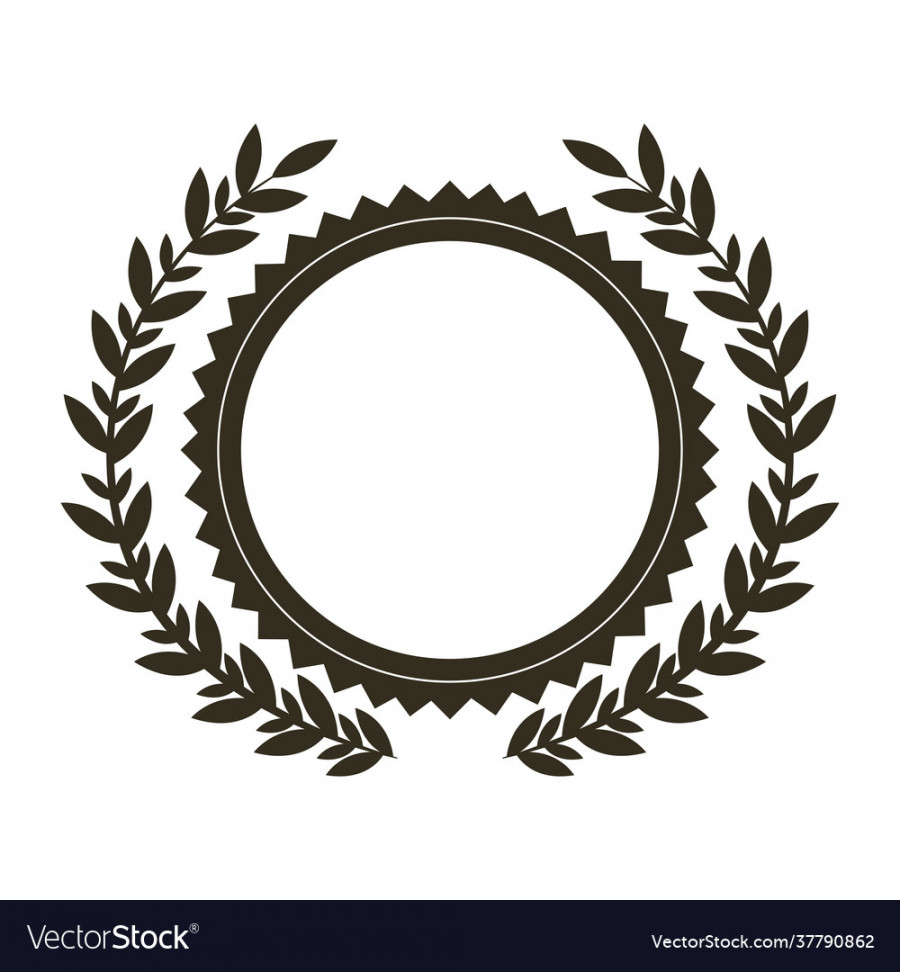 Round label template Royalty Free Vector Image