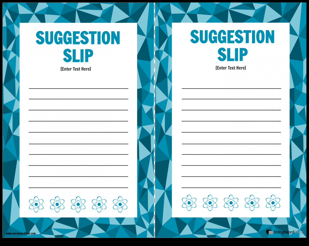 Suggestion Box Slips Template  Custom Suggestion Slips