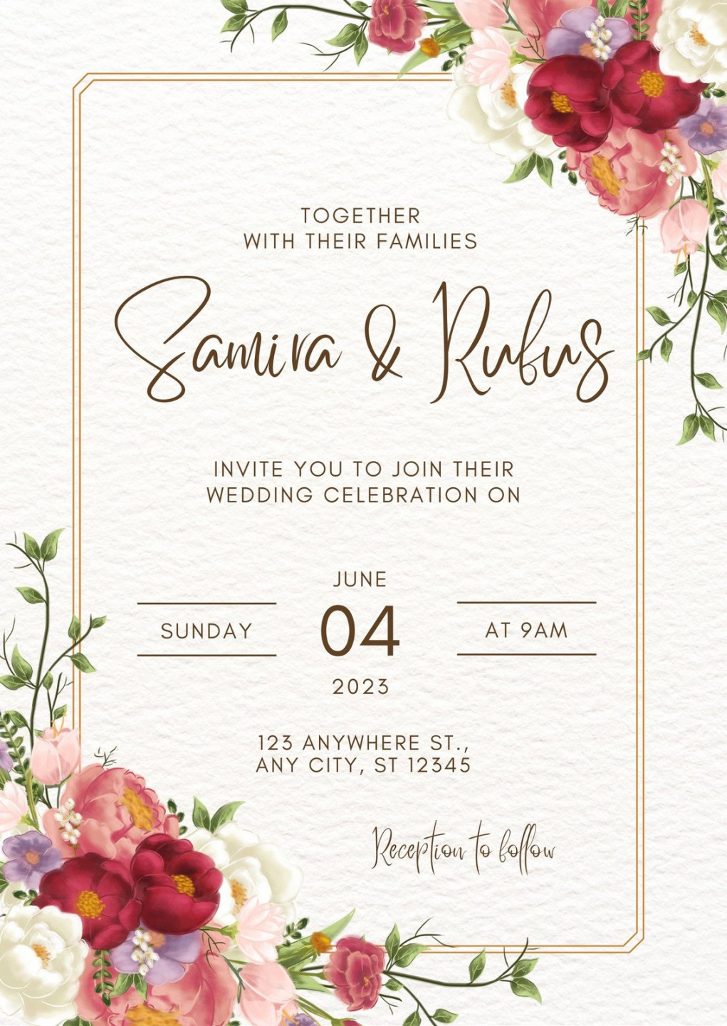 Wedding invitation templates to customize for free  Canva