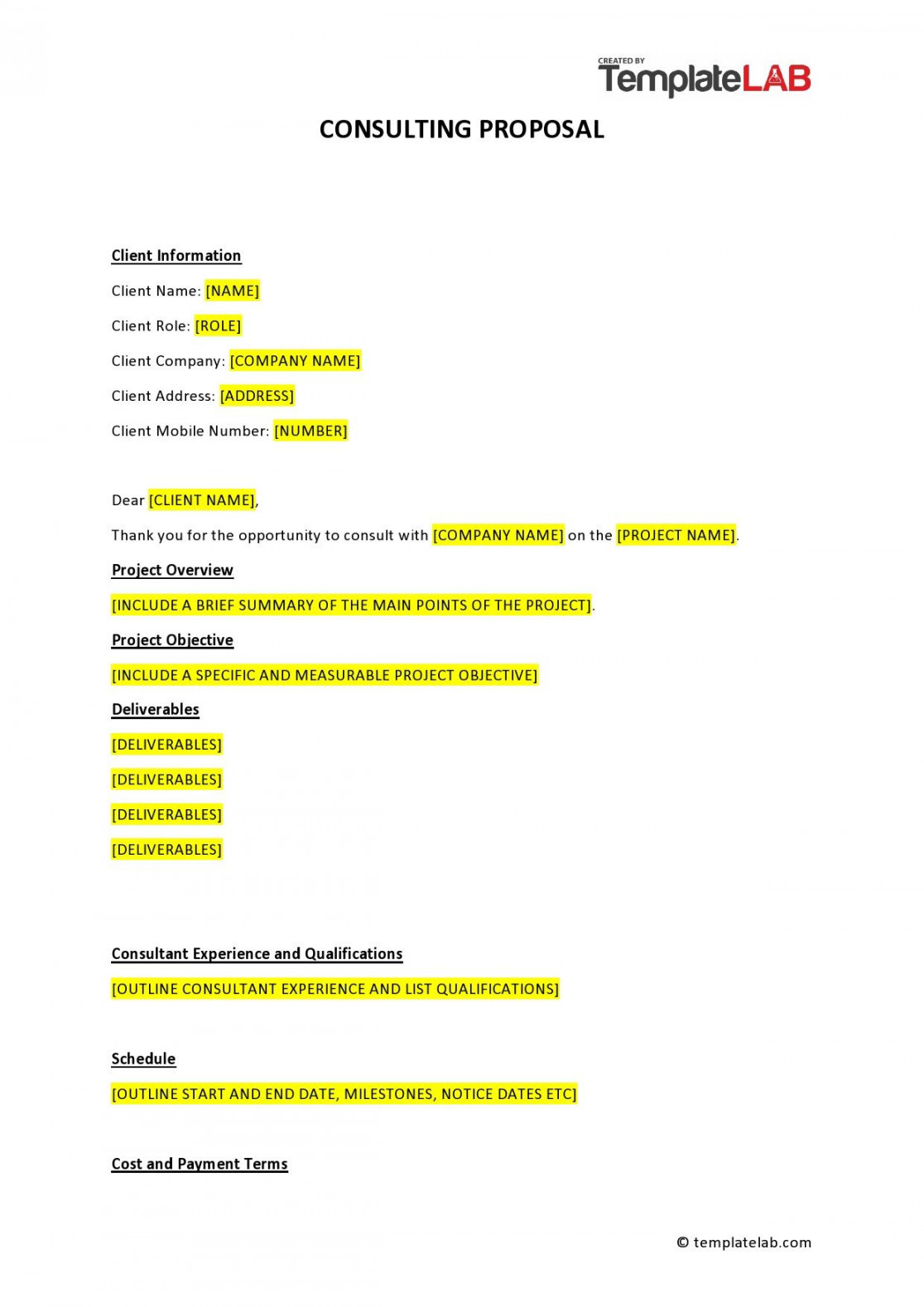 BEST Consulting Proposal Templates [FREE] ᐅ TemplateLab