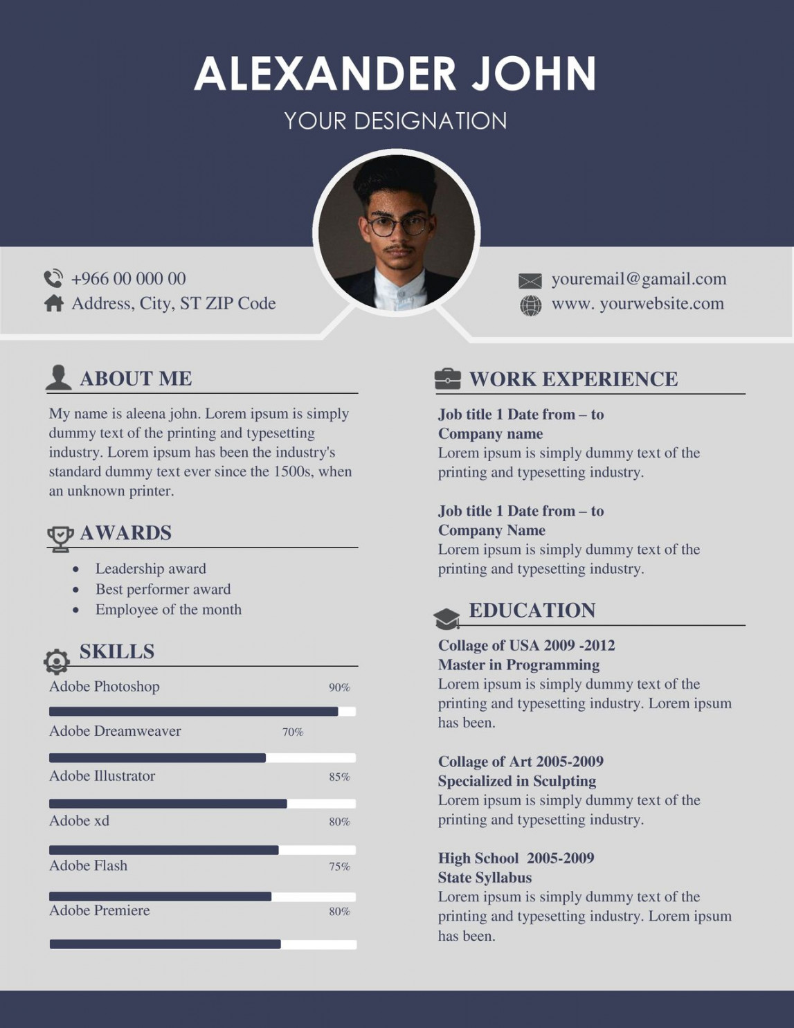 Blank Resume Format Word Free Download (.docx &