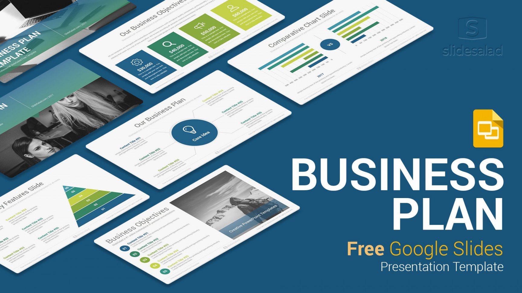 Business Plan Free Google Slides Presentation Template - SlideSalad