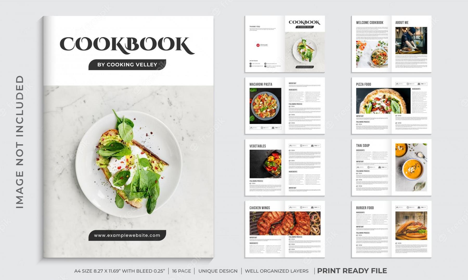 Cookbook template Vectors & Illustrations for Free Download  Freepik