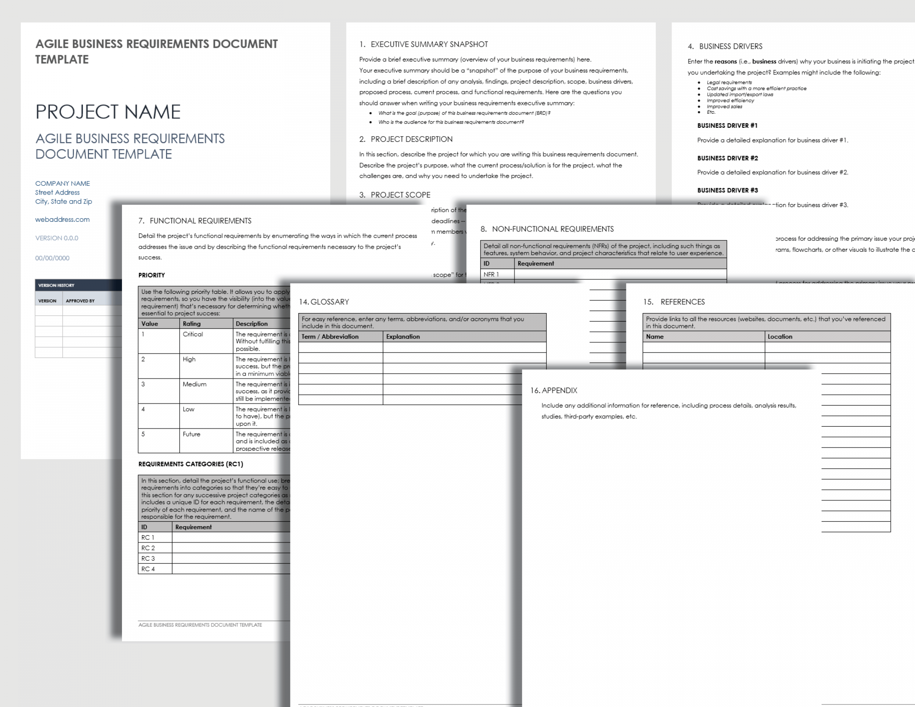 Download Free BRD Templates  Smartsheet