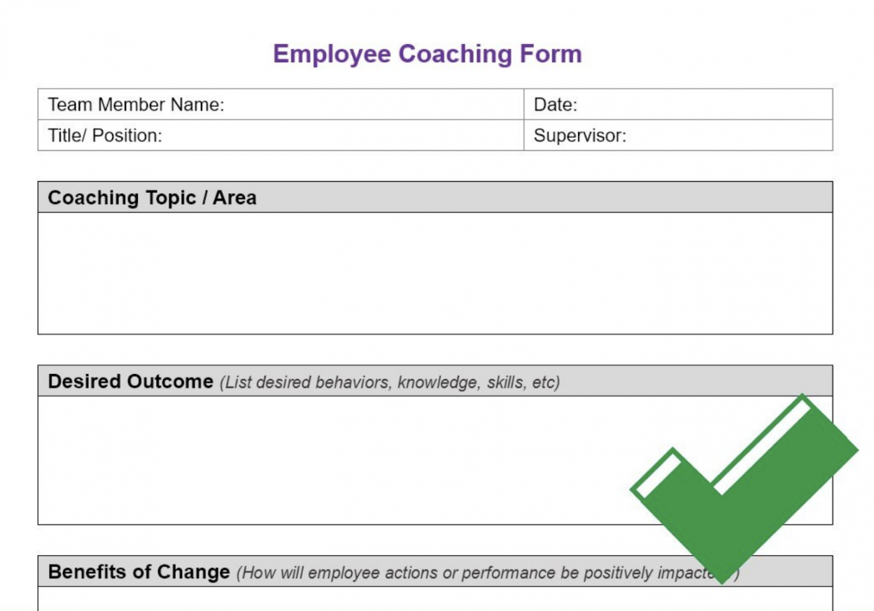 Free Employee Coaching Template: Improve Employee Performance