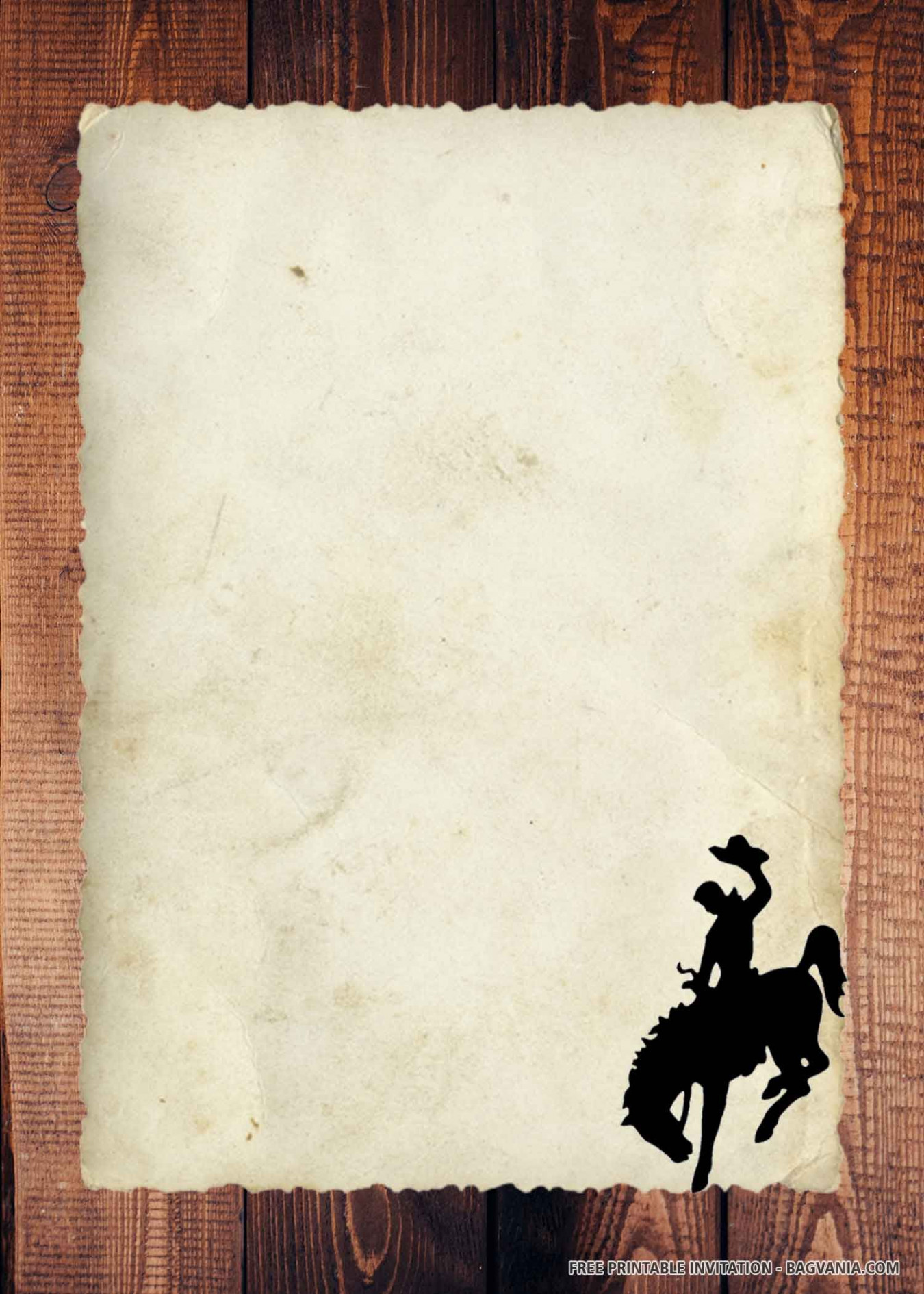 FREE PRINTABLE) – Cowboy Birthday Invitation Templates  Cowboy