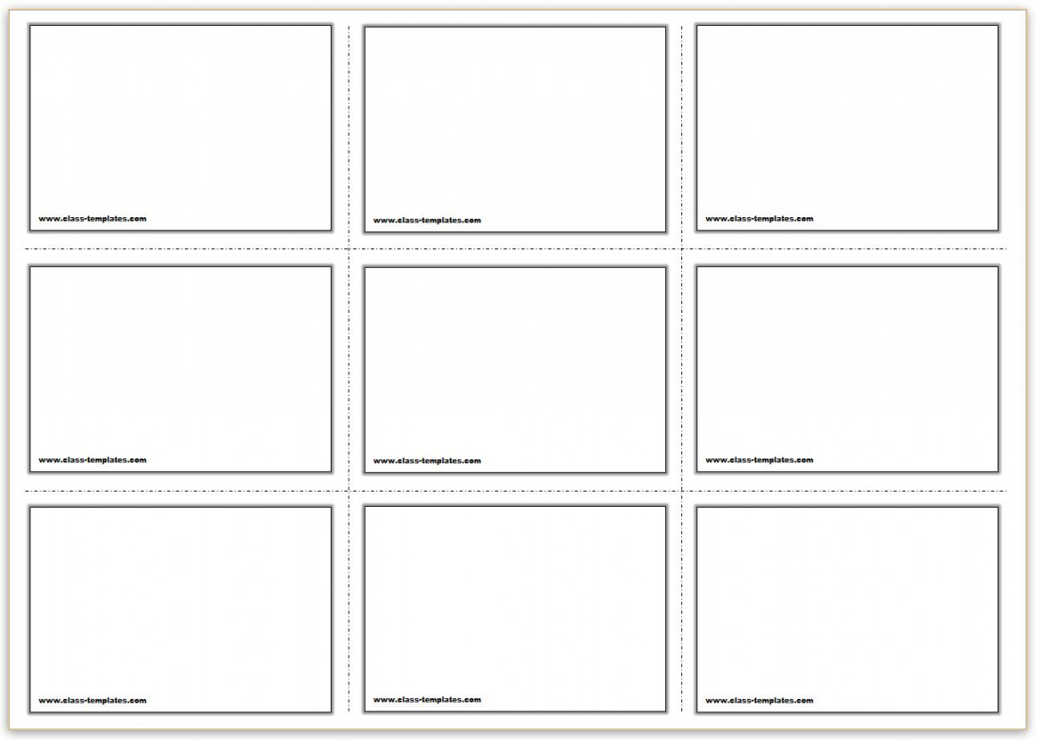 Free Printable Flash Cards Template