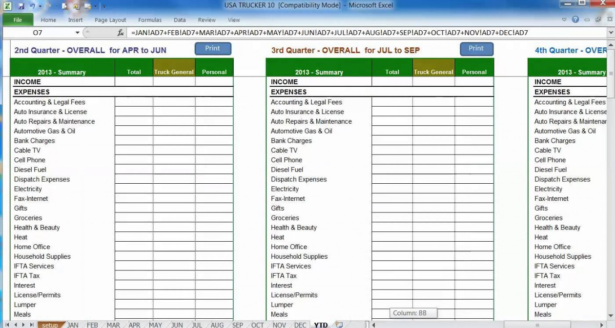 Free Truck Dispatch Spreadsheet  db-excel