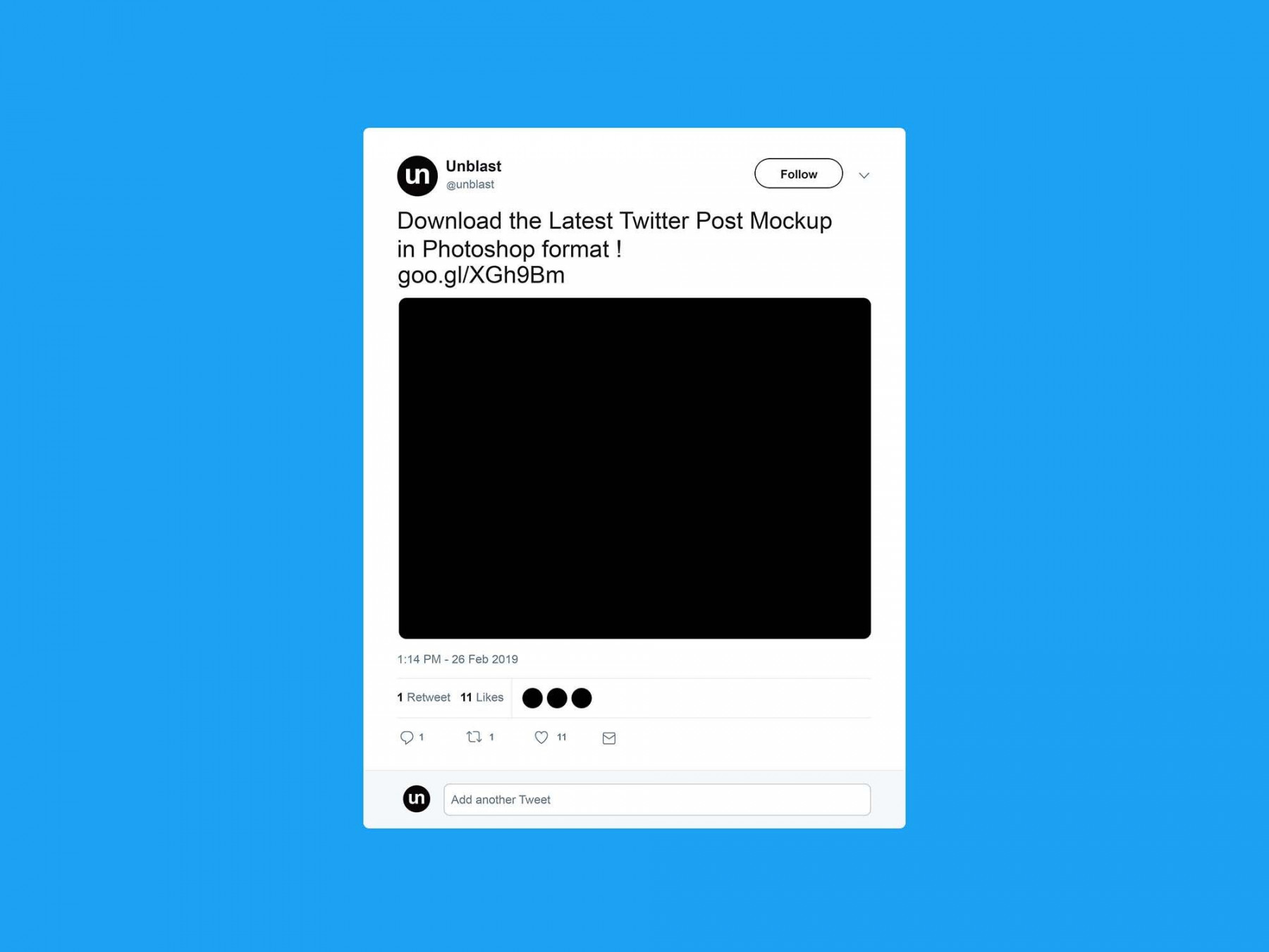 Free Twitter Post Mockup () for Blank Twitter Profile Template