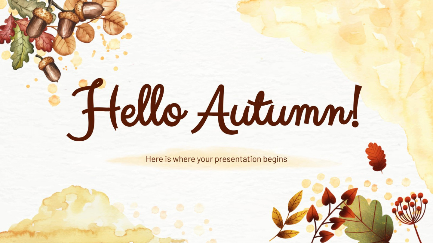 Hello Autumn!  Google Slides theme & PowerPoint template