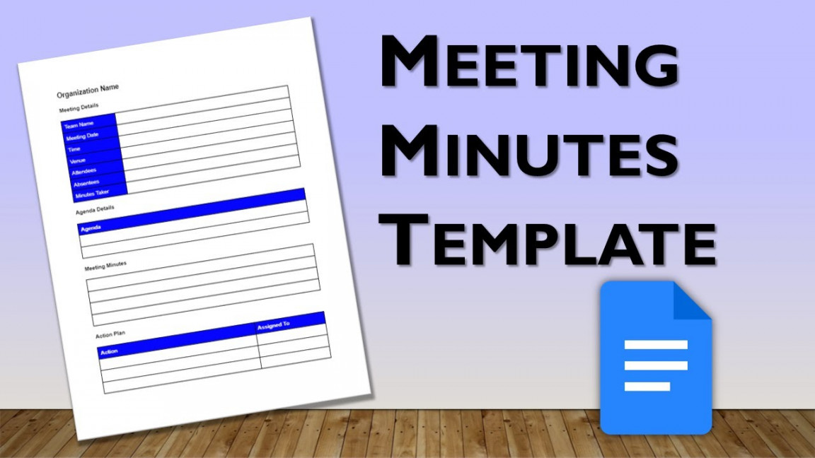 How to Create a Meeting Minutes Template in Google Docs  Google Docs  Template Design