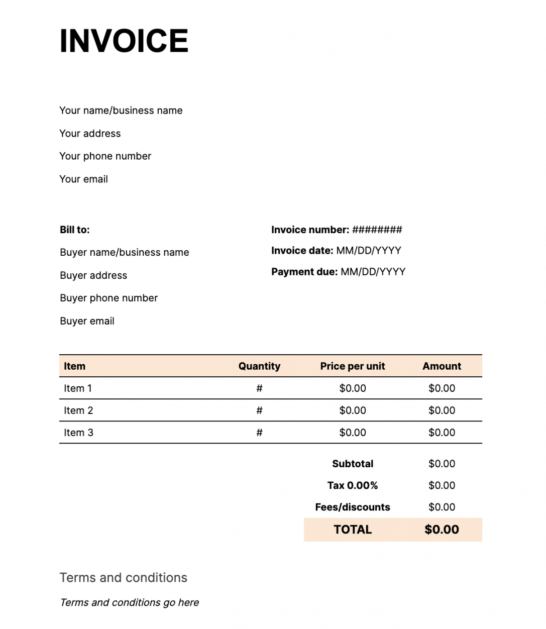 How to make an invoice (with free invoice template)  Zapier