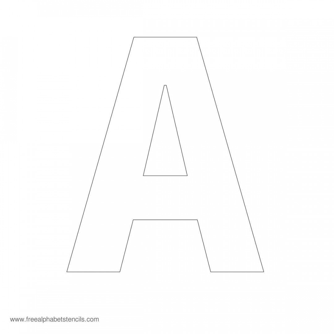 Large Printable Letter Stencils  Alphabet stencils, Letter