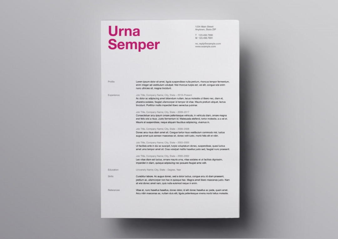 Pages Resume Templates: + FREE Resume Templates for Mac