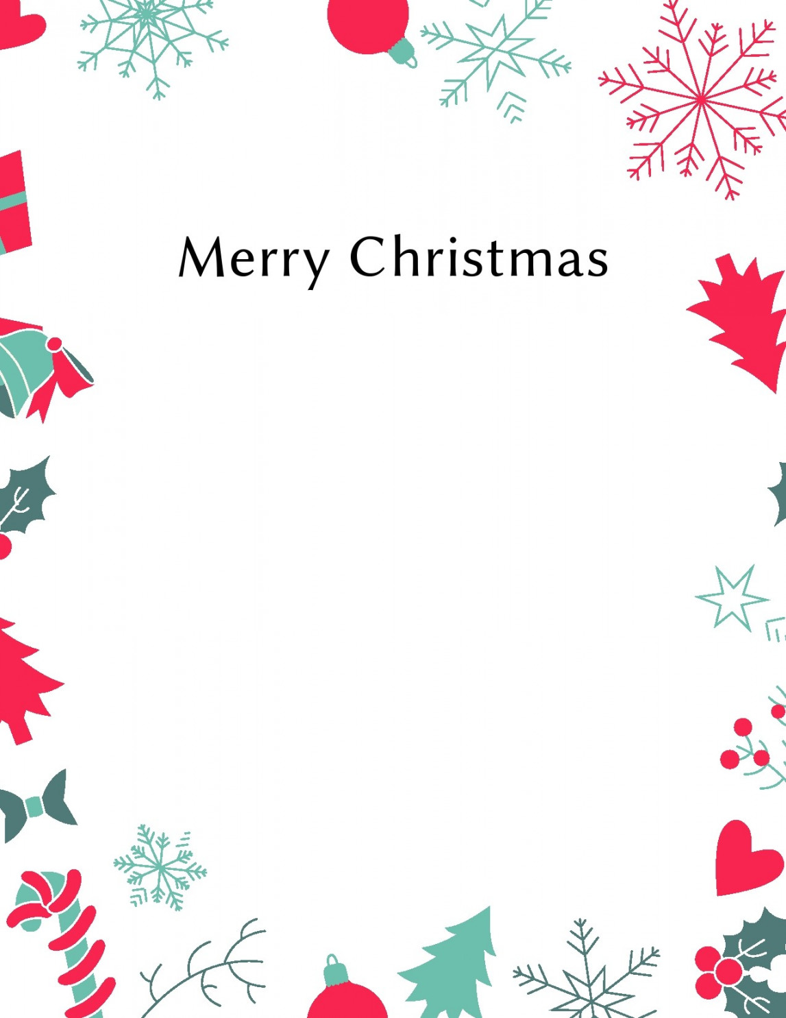 Printable Christmas Letter Templates [% FREE] ᐅ TemplateLab