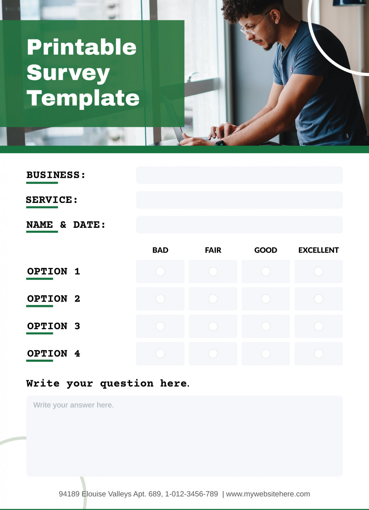 Printable Survey Free Google Docs Template - gdoc