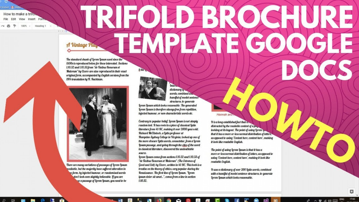 Trifold brochure template google docs