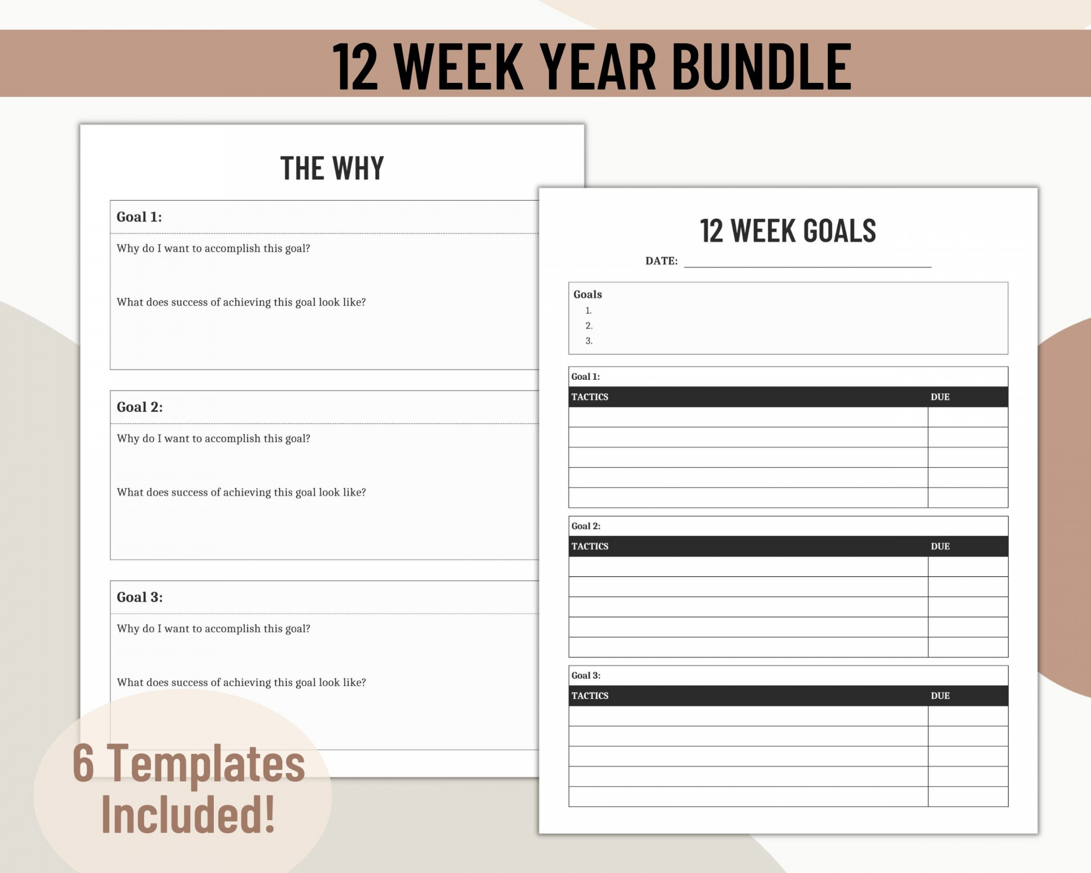 Week Year Template for Ultimate Productivity Printable - Etsy