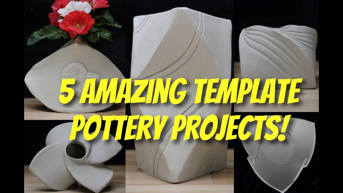 AMAZING and EASY Pottery Projects Using Templates! Turn Paper Origami  Templates into Pottery!