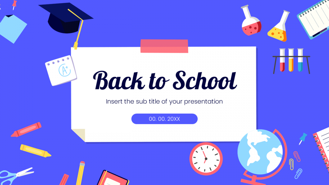 Back To School Free Presentation Template - Google Slides PowerPoint