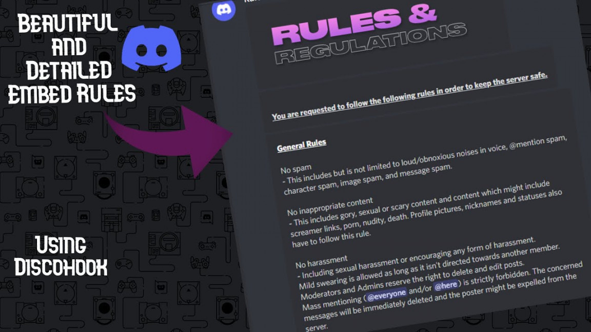 Beautiful Discord Rules  [ Step by Step ] [ Template Included ]