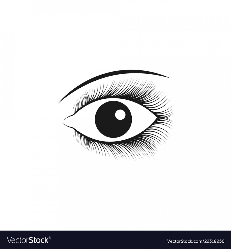 Beautiful eye symbol template Royalty Free Vector Image