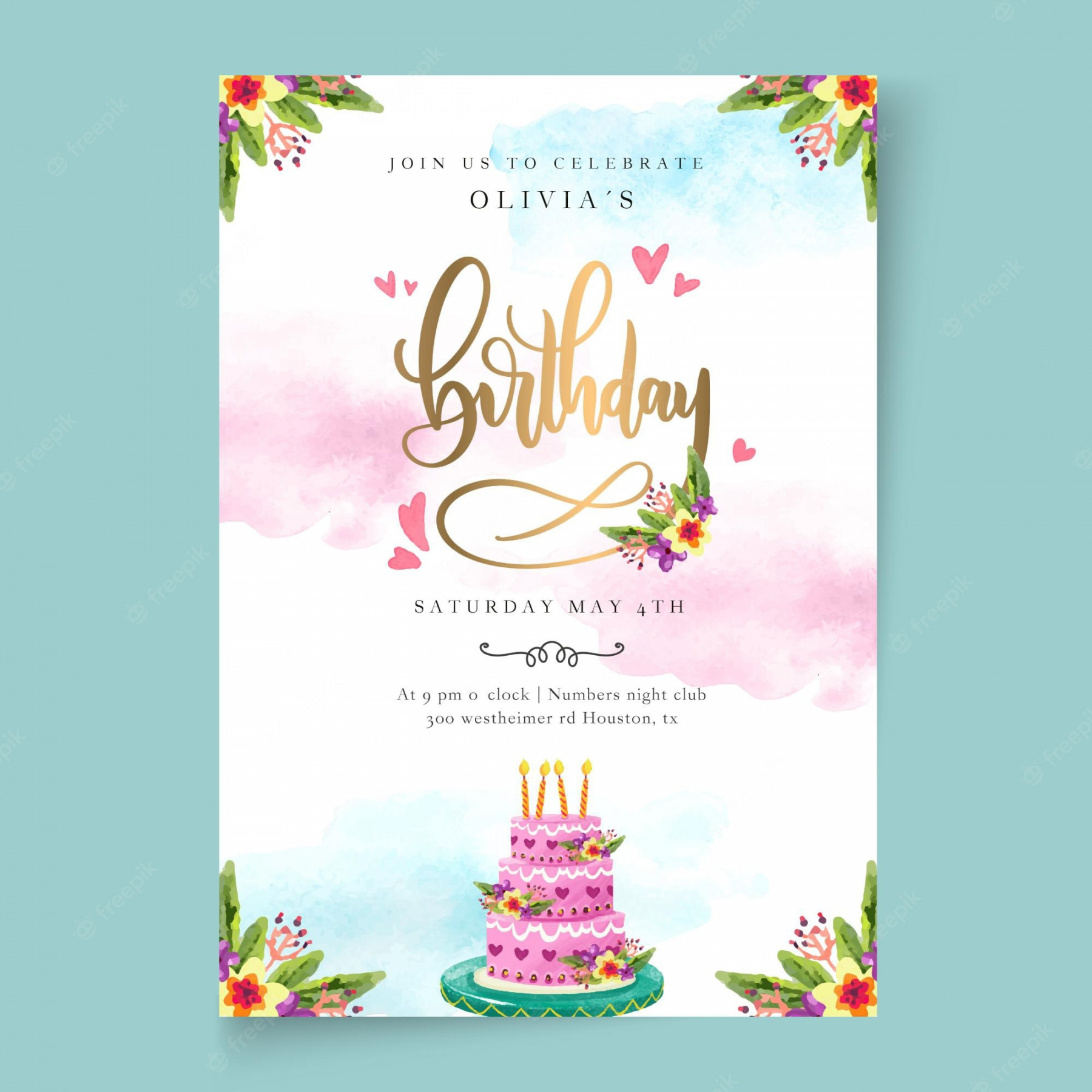 Birthday Card - Free Download on Freepik