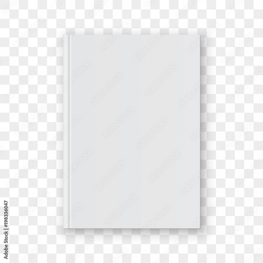 Book cover blank white vertical design template