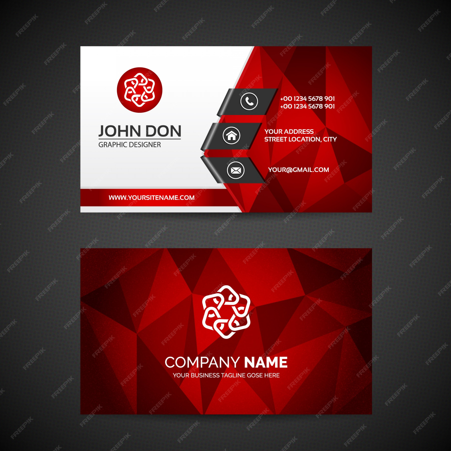 Business card template  Free Download