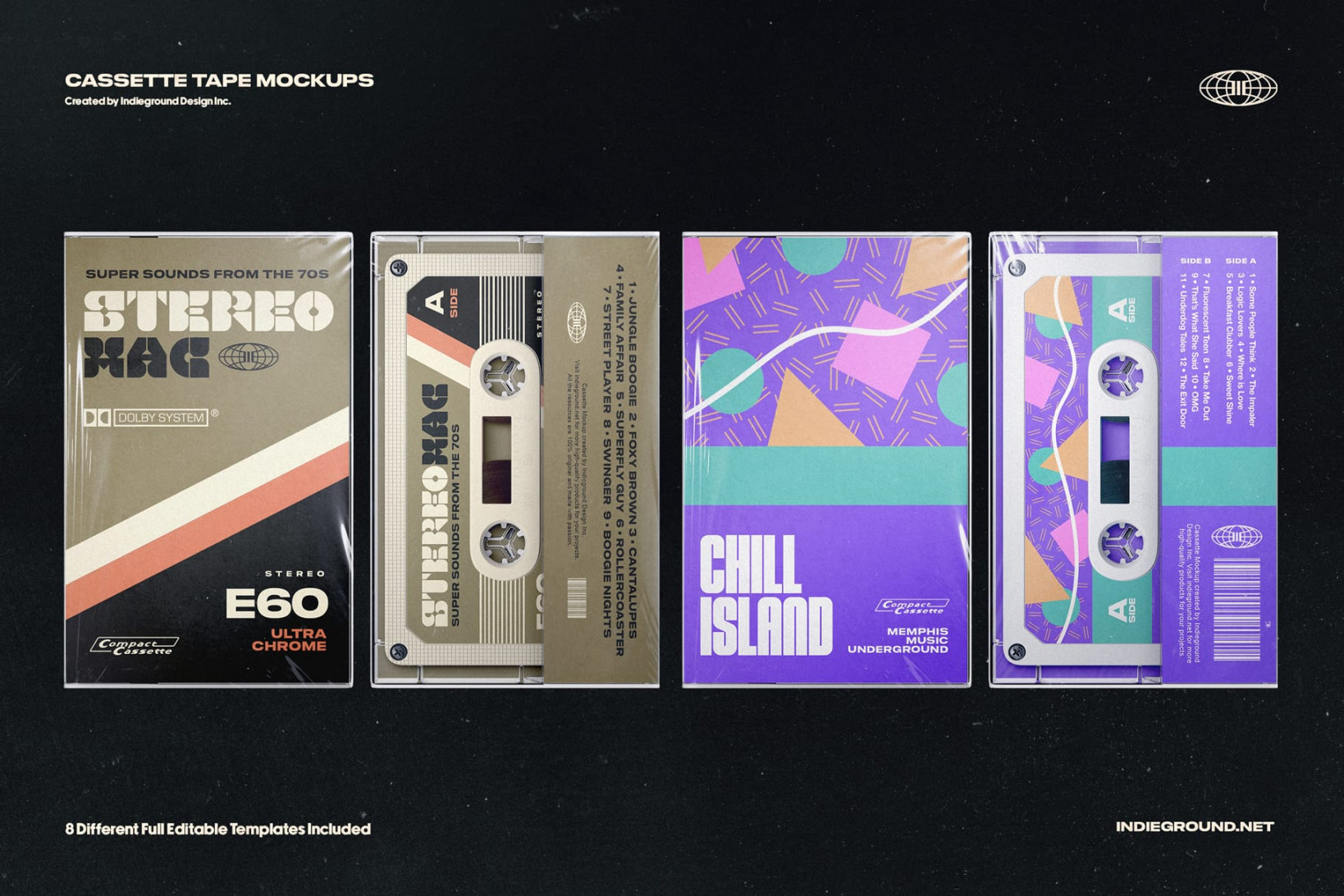 Cassette Tape Mockups   Premium Templates  Indieground