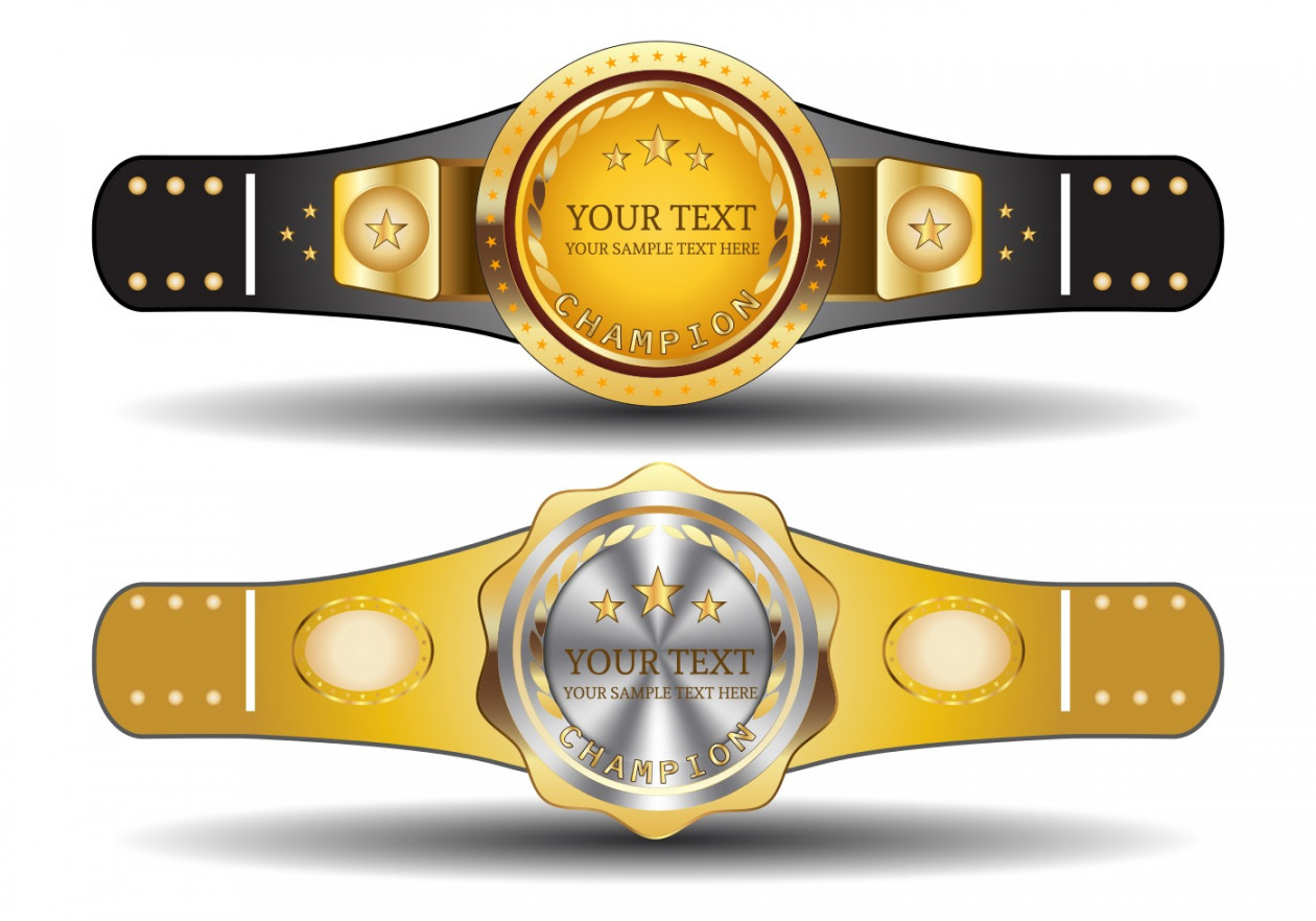 Championship Belt Template  Vector Art at Vecteezy