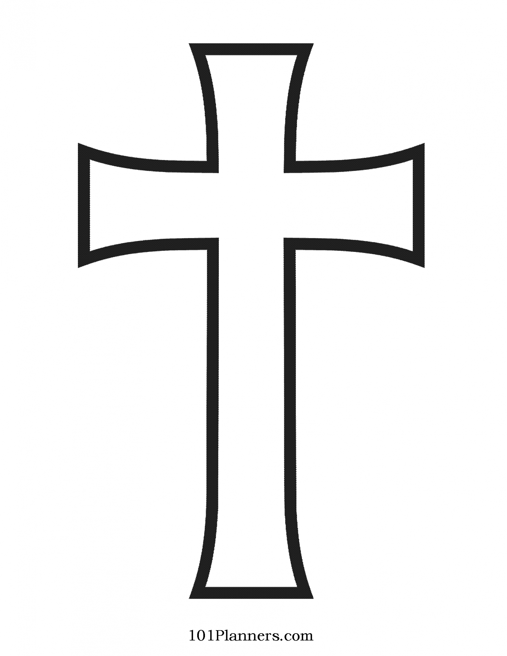 Cross Template  Cross Clipart Maker