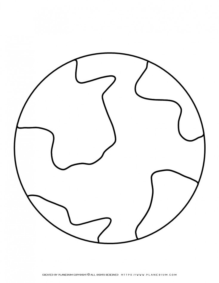 Earth Outline Template  Planerium