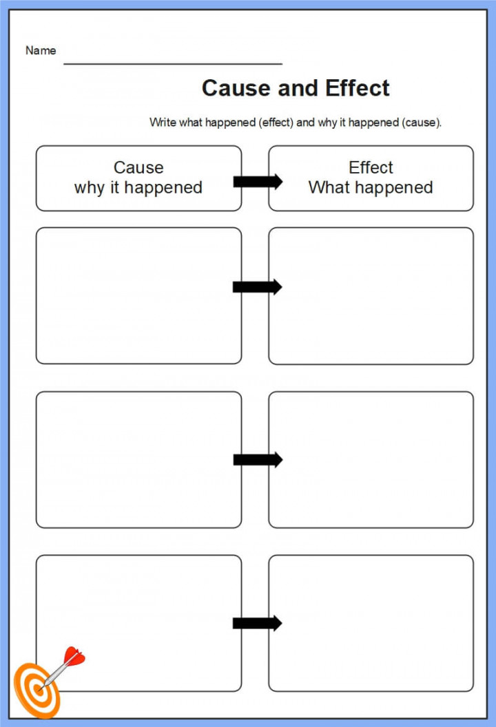 Free Editable Cause and Effect Graphic Organizer Examples