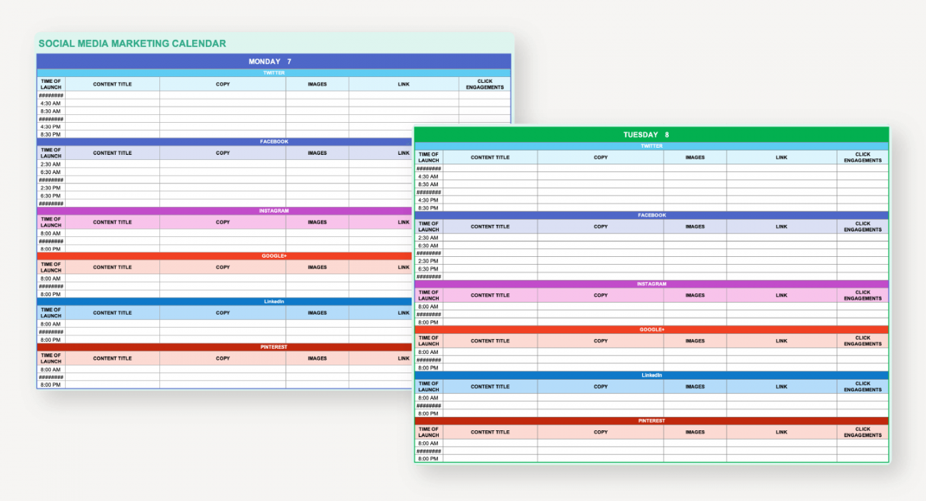 Free Marketing Calendar Templates  Smartsheet