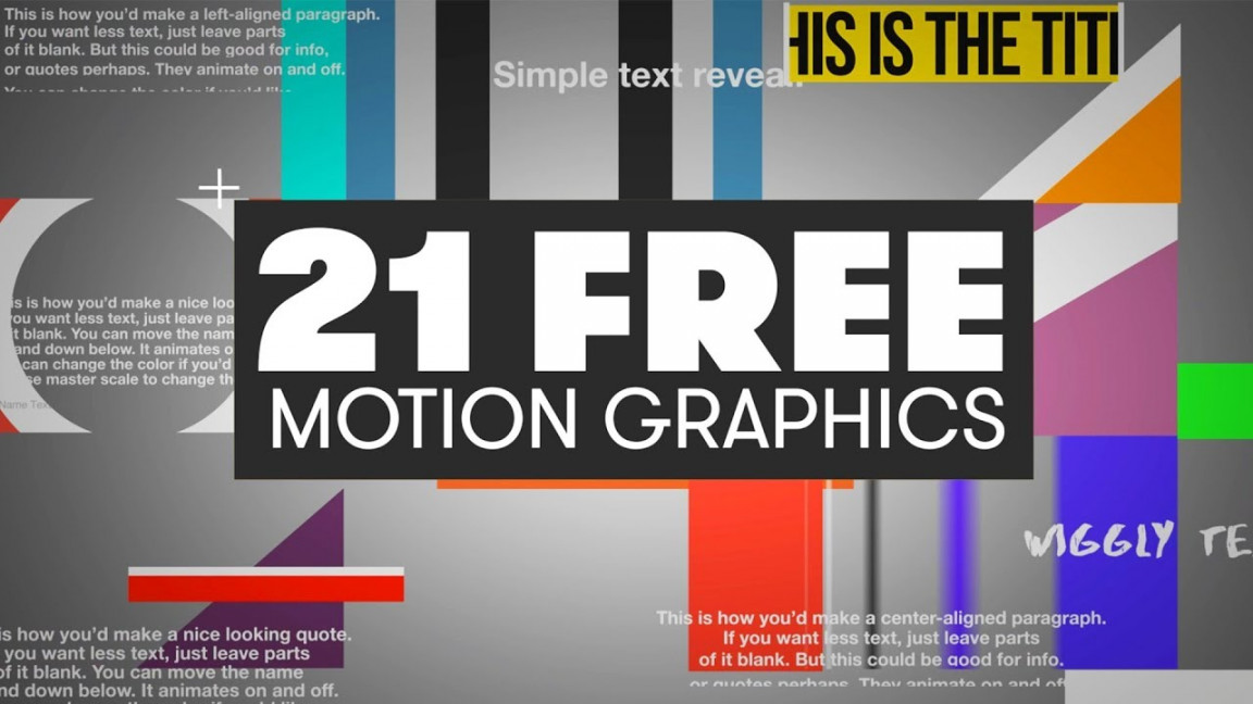 Free Motion Graphics Templates for Adobe Premiere Pro