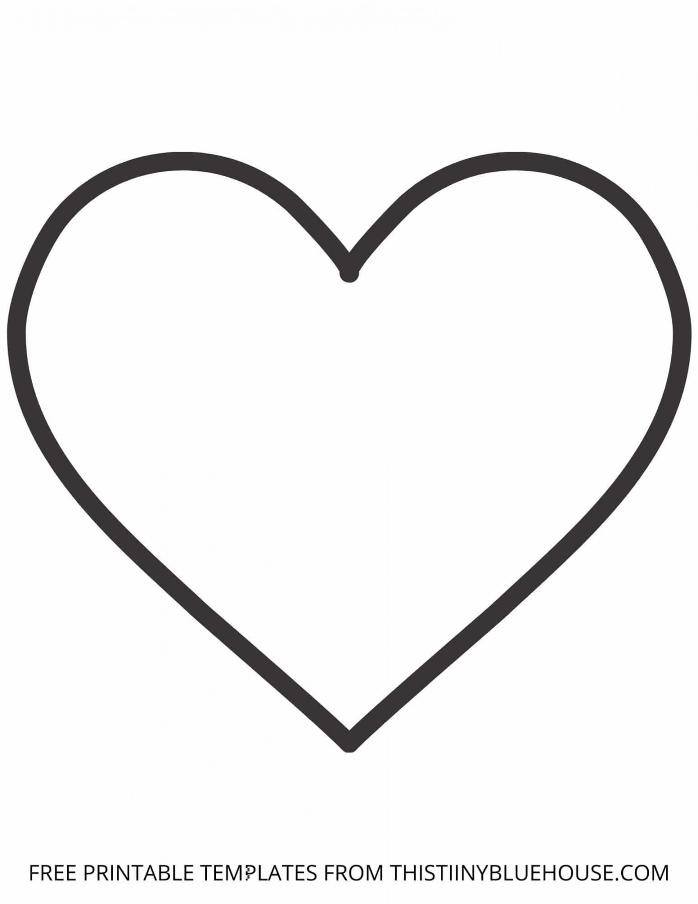 Free Printable Heart Template ( sizes of Heart Outlines Small