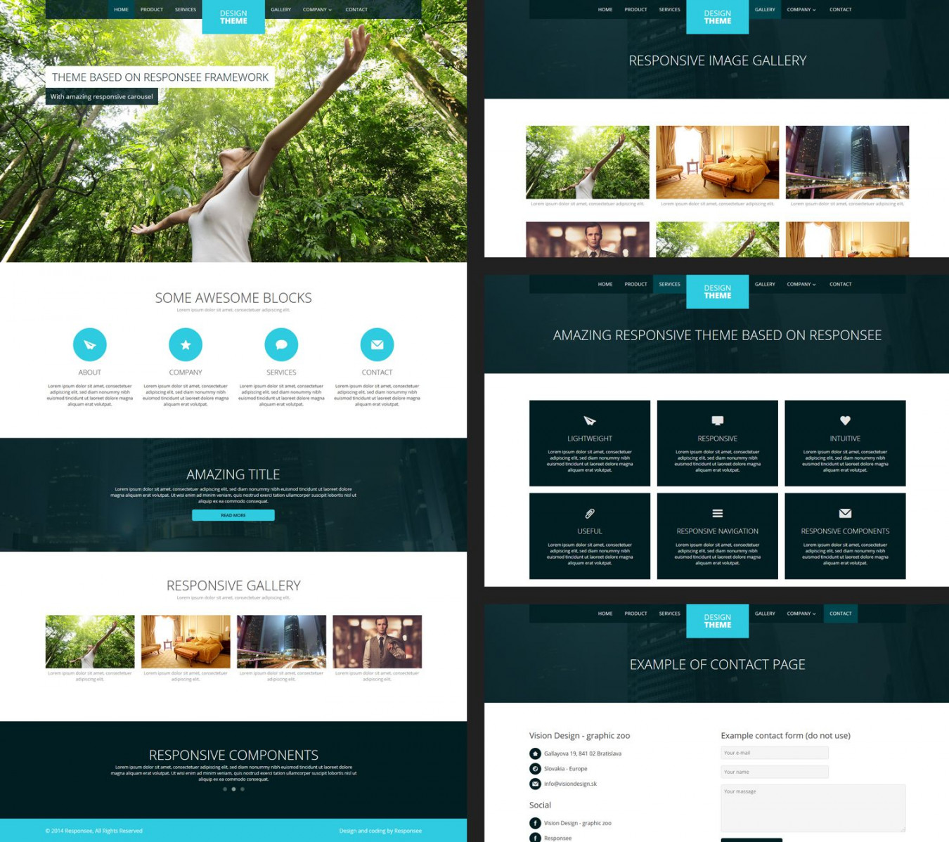 Free responsive website templates  Business website templates