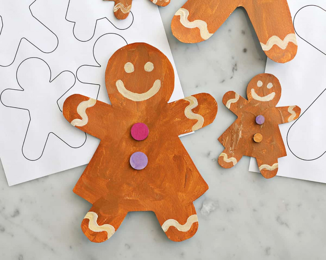 Gingerbread Man Template - Free Printable - Childhood Magic