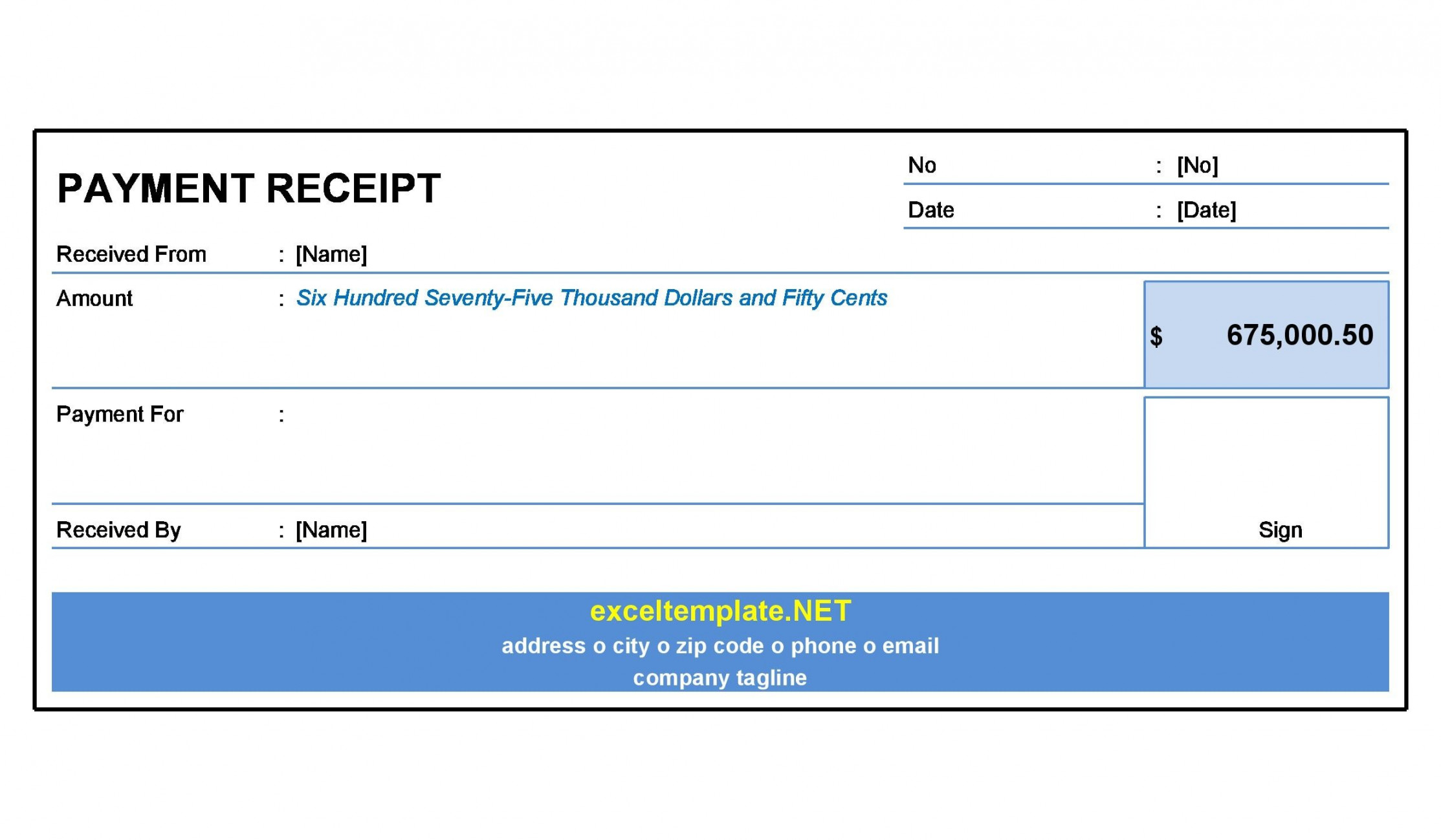 Great Payment Receipt Templates (Word) - TemplateArchive